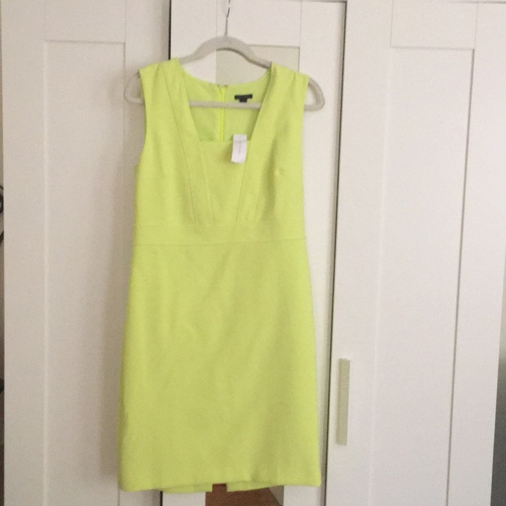 NWT Ann Taylor lime green sleeveless dress
